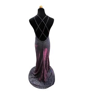 DEAR MOON NWT PURPLE EVENING GOWN SIZE 5  MSRP: $116